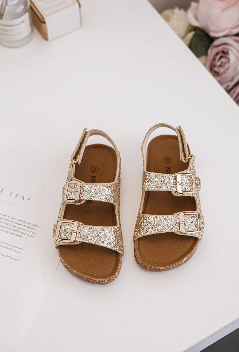 sandale Poppy Dorée A Paillette