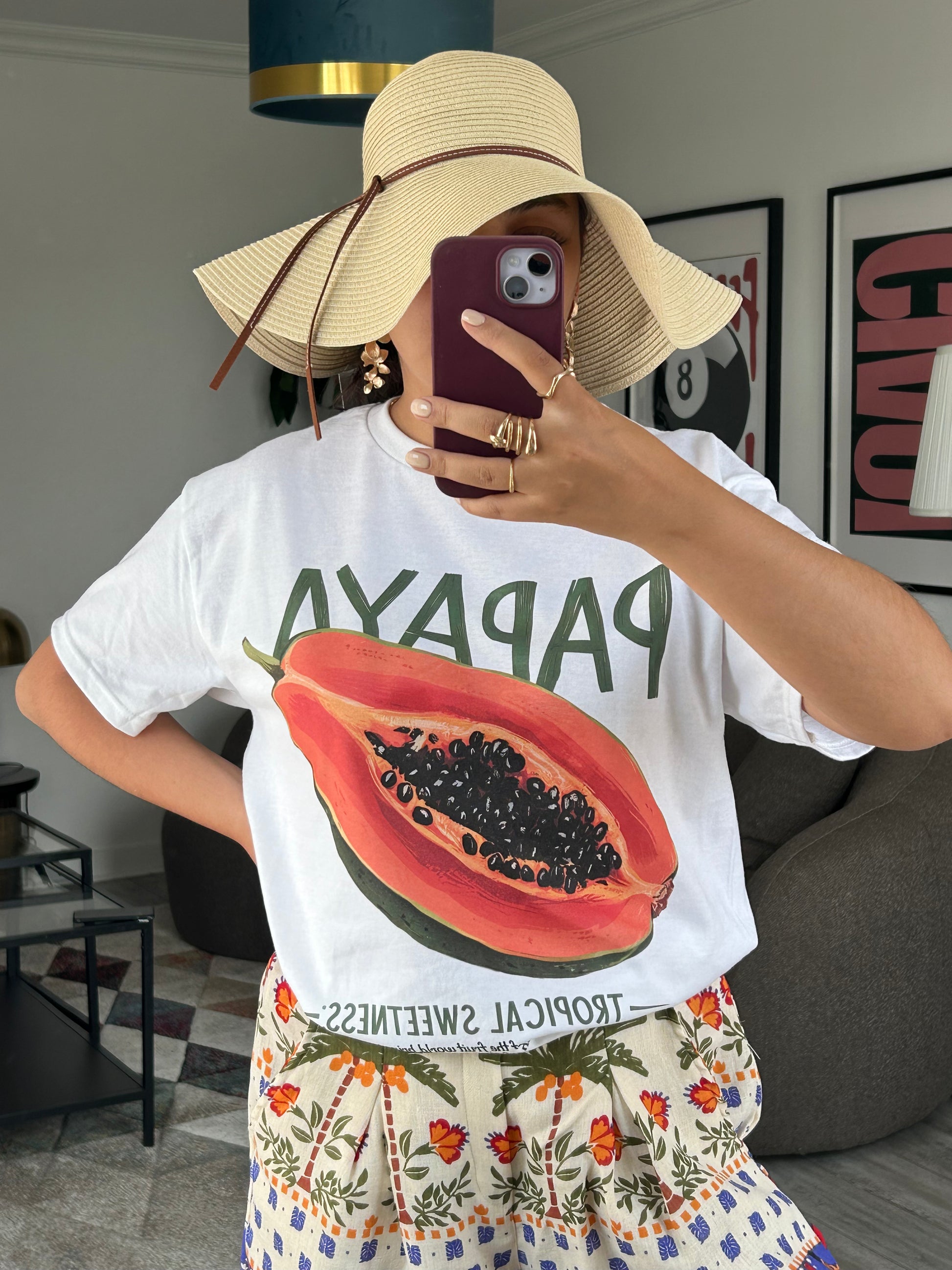 T-shirt Papaya