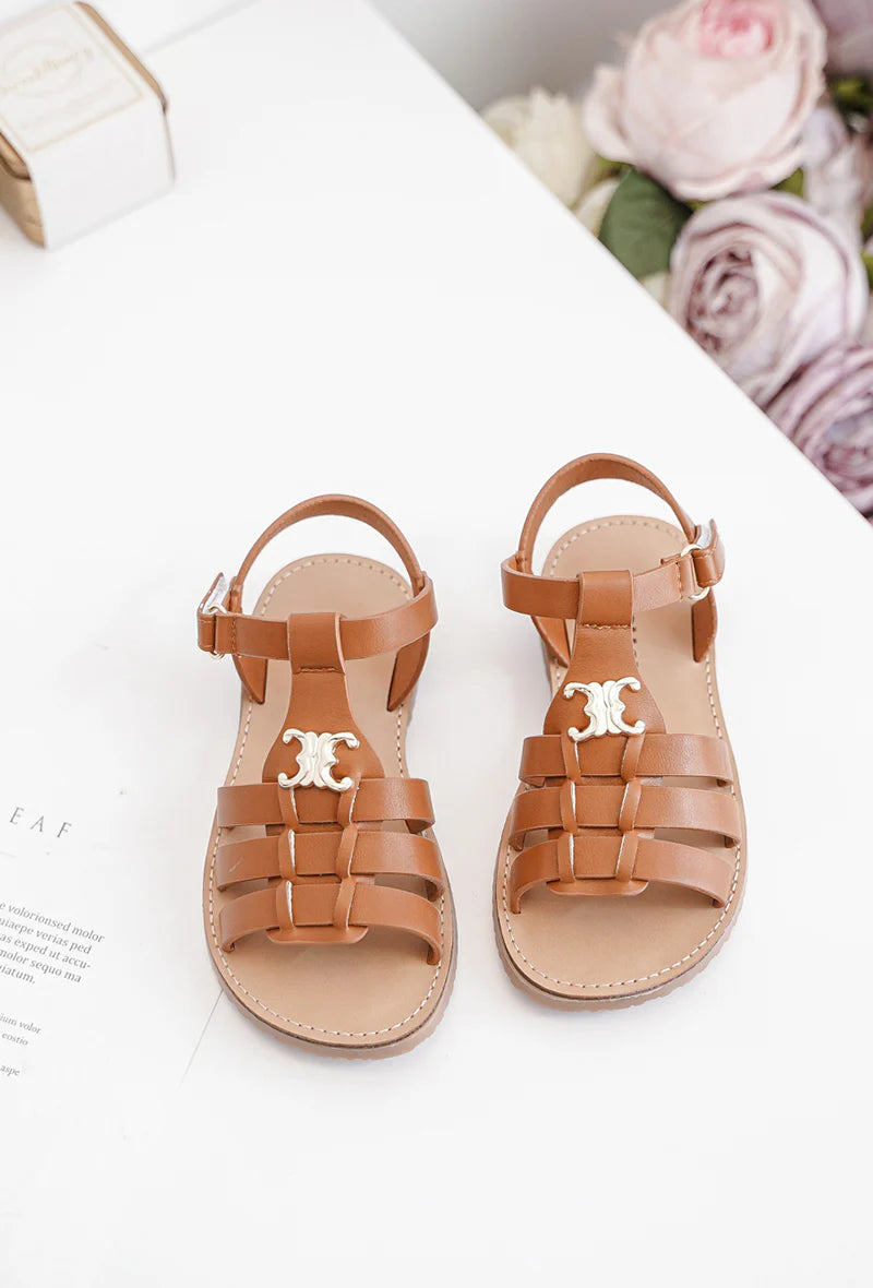 sandale Violette Camel