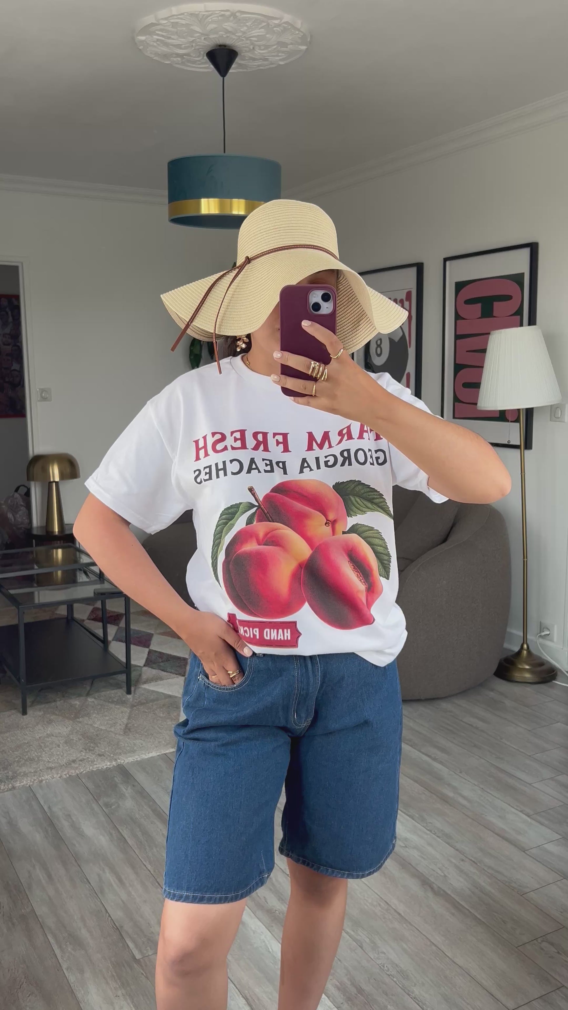 T-shirt Peach